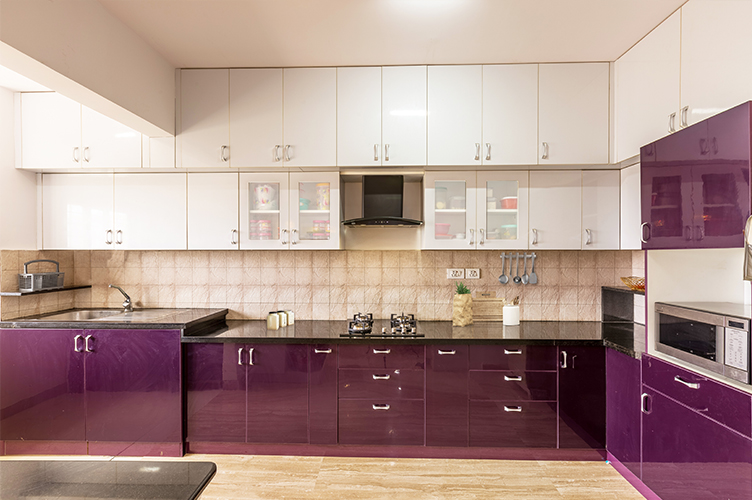 L Shaped Kitchen Interior Design-Kitchen-3BHK, Bommanahalli, Bangalore