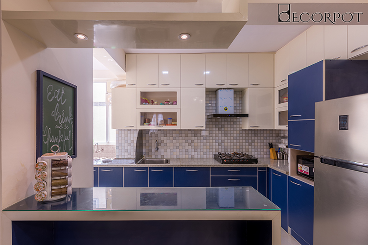 L Shaped Kitchen Interior Design-Kitchen CounterTop-3BHK, Jakkasandra, Bangalore
