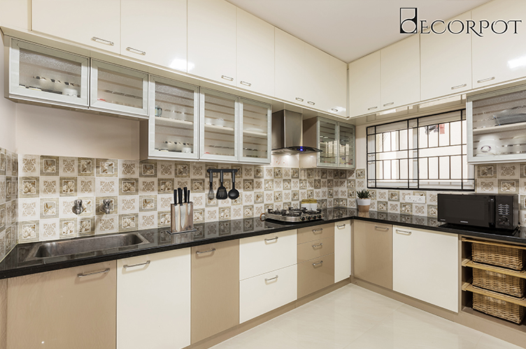 L Shaped Kitchen Interior Design-3.Kitchen-2BHK, Kasavanahalli, Bangalore