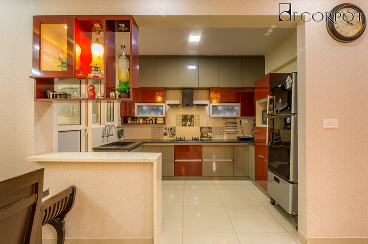 Modular Kitchen Interior Design-Kitchen-3BHK, Whitefield, Bangalore