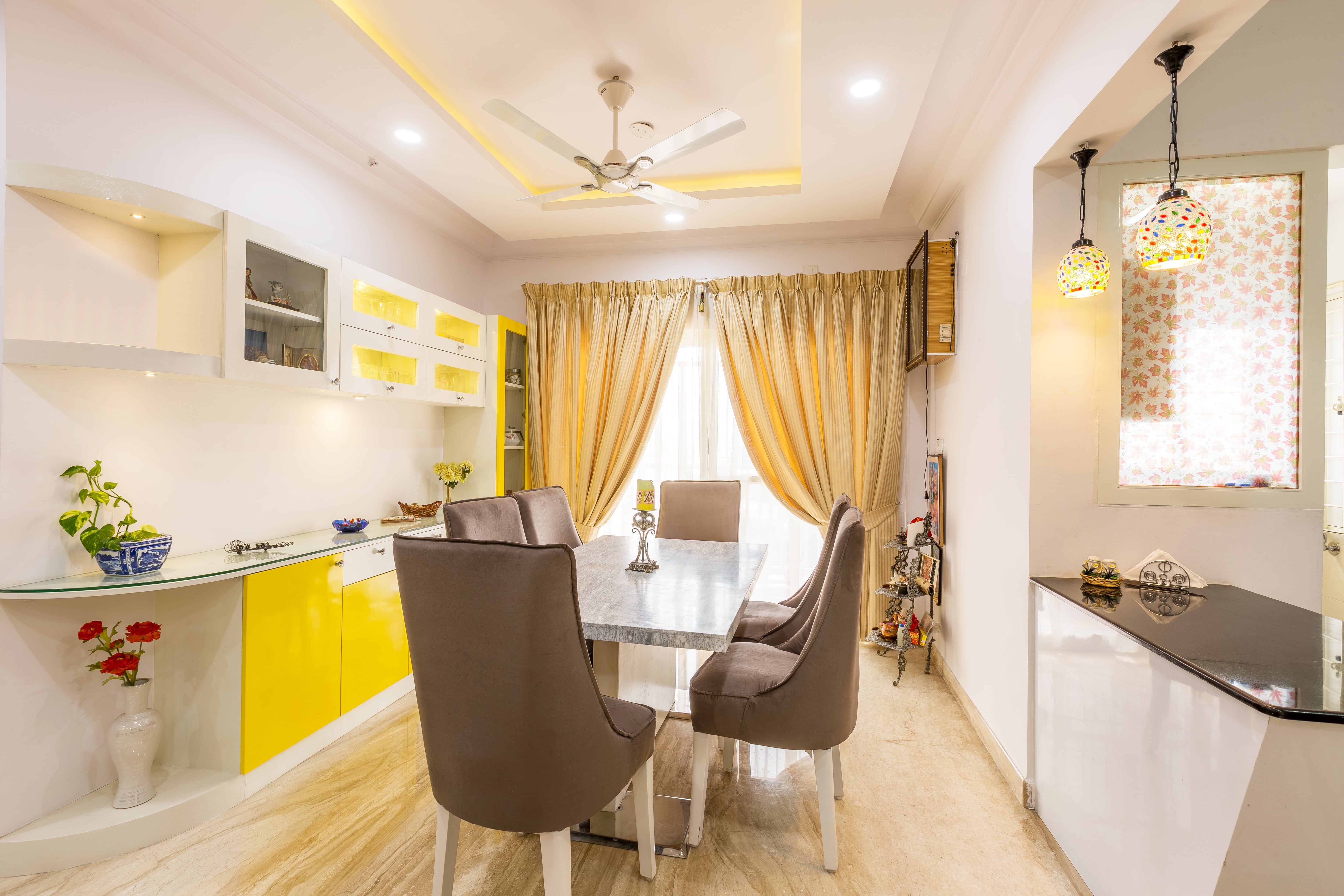 Dining Room Interior Design- 3.Dining-3BHK, Bommanahalli, Bangalore