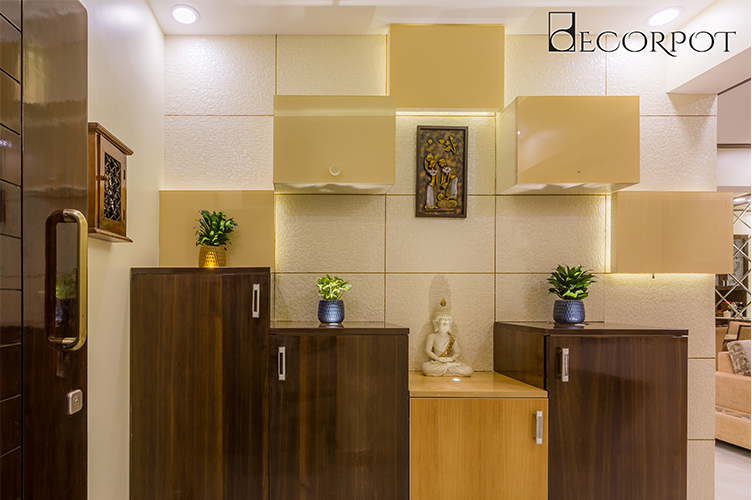 Foyer Area Interior Design-Foyer-3BHK, HSR Layout, Bangalore