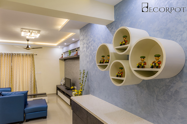 Foyer Area Interior Design-Foyer-3BHK, Whitefield, Bangalore