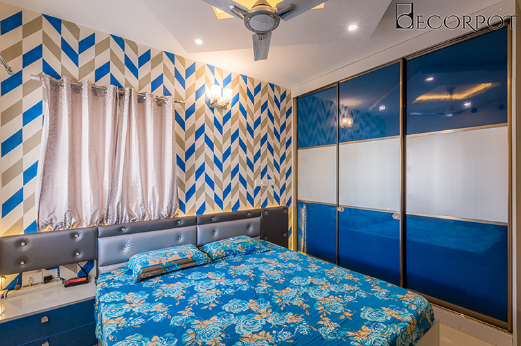 Sliding Door Wardrobe Designers-MBR -3BHK, Whitefield, Bangalore