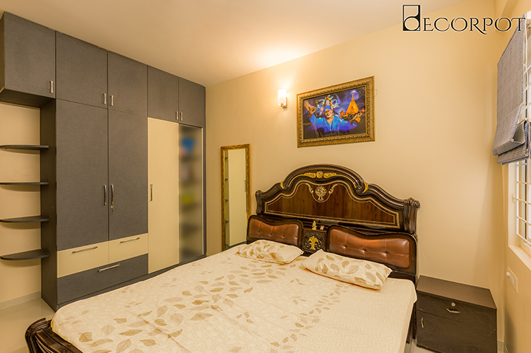 Guest Bedroom Interior Design Bangalore-GBR-3BHK, Sarjapur Road, Bangalore