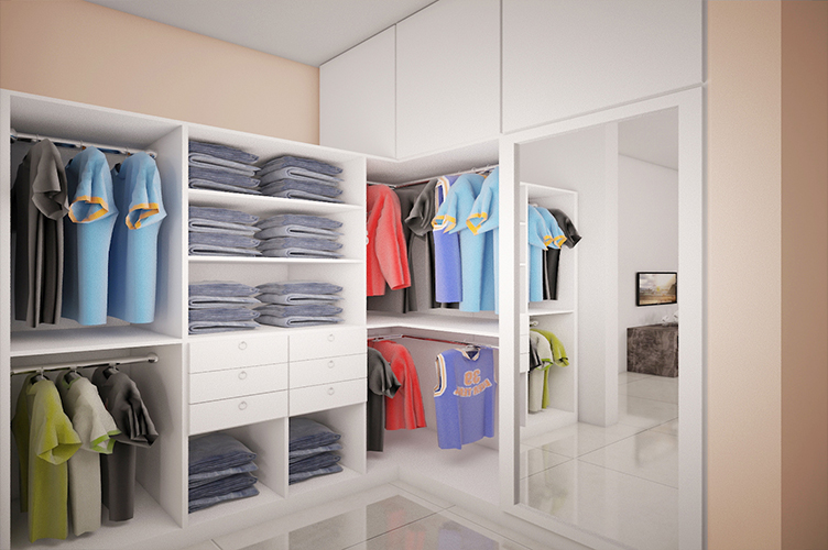 walk in wardrobe